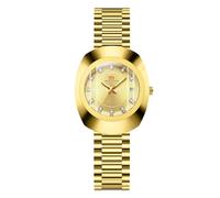 RORIOS Orologio da Polso Coppia Acciaio Inossidabile Oro Orologio Quarzo da Uomo Donna Orologi Semplice Diamanti Orologio Luminoso Analogico Oro B