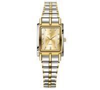 RORIOS Orologio da Polso Coppia Acciaio Inossidabile Orologi da Uomo Donna Orologi Analogico Quarzo Orologio Semplici Lavoro Orologi Rettangolare Elegante Argento A