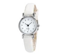 RORIOS Orologio da Polso di Facile Lettura Quarzo Analogico Digitale Orologioes Cinturino in Pellecon Impermeabile Wristwatch Fashion per Donna Bianco