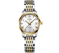 RORIOS Orologio da polso Donna Analogueico Automatico Cinturino In Acciaio Inossidabile Calendario Moda Impermeabile Meccanico Orologio