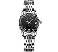 RORIOS Orologio da polso Donna Analogueico Automatico Cinturino In Acciaio Inossidabile Calendario Moda Impermeabile Meccanico Orologio