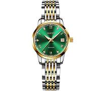 RORIOS Orologio da polso Donna Analogueico Automatico Cinturino In Acciaio Inossidabile Calendario Moda Impermeabile Meccanico Orologio