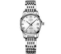 RORIOS Orologio da polso Donna Analogueico Automatico Cinturino In Acciaio Inossidabile Calendario Moda Impermeabile Meccanico Orologio