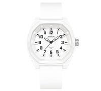 RORIOS Orologio da Polso Minimalista da Uomo Orologio Quarzo 50m Impermeabile Orologio Sportivo Luminosi Orologio Casual Analogico Orologio Unisex Silicone Bianco A