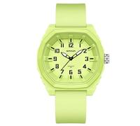 RORIOS Orologio da Polso Minimalista da Uomo Orologio Quarzo 50m Impermeabile Orologio Sportivo Luminosi Orologio Casual Analogico Orologio Unisex Silicone Verde A
