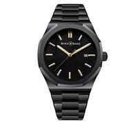 RORIOS Orologio da Uomo Al Quarzo Orologio con Cinturino in Acciaio Inox Calendario Sportivo Orologi da Polso Business Orologio da Uomo