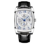 RORIOS Orologio da Uomo Analogico Quarzo Orologio Luminoso Orologio in Pelle Maschile Orologio da Polso Elegante Orologio per Uomo