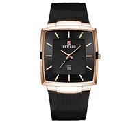 RORIOS Orologio da Uomo Classico Analogico Quarzo Con Ultra Sottile Minimalista Comporre Moda Acciaio Inossidabile Maglia Cinturino Business Quadrati da Polso