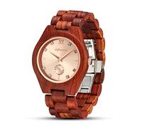 RORIOS Orologio da Uomo e Donne in Legno Analogico Al Quarzo Orologio con Cinturino in Legno Couple Watch Leggero Orologio di Legno per Uomo Donna
