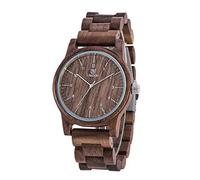 RORIOS Orologio Legno da Uomo Orologio da Polso Orologio Analogico Al Quarzo Moda Orologio di Peso Leggero Naturale Orologio di Legno