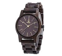 RORIOS Orologio Legno da Uomo Orologio da Polso Orologio Analogico Al Quarzo Moda Orologio di Peso Leggero Naturale Orologio di Legno