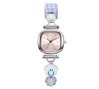 RORIOS Orologio Donna Adolescente con Charme Smiley Elegante Delicato Orologioes Quartz Leggero Analogico per Ragazze & Giovani Donne Rosa
