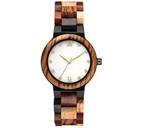 RORIOS Orologio Donna Analogico Al Quarzo Con Cinturino in Legno Minimalista Naturale Da Polso Moda