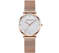 RORIOS Orologio Donna Analogico Quarzo Orologio Stellata Quadrante con Cinturino in Acciaio Inox Elegante Orologi da Polso per Donna