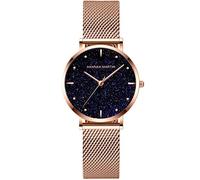 RORIOS Orologio Donna Analogico Quarzo Orologio Stellata Quadrante con Cinturino in Acciaio Inox Elegante Orologi da Polso per Donna