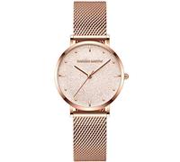 RORIOS Orologio Donna Analogico Quarzo Orologio Stellata Quadrante con Cinturino in Acciaio Inox Elegante Orologi da Polso per Donna