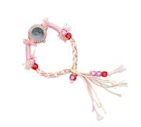 RORIOS Orologio Donna Bohemien Orologioes Bracciale Intrecciato Fatto Mano Quadrante Con Cristalli Cinghia a Frange Regolabile Watch Moda Leggero Verde