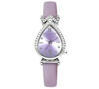 RORIOS Orologio Donna con Guadrante a Forma di Goccia e Decorazione Strass Diversi Colori Stili Quadrante Orologioes Elegante per Donne Viola