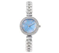 RORIOS Orologio Donna con Strass e Cinturino di Perle Accessorio Trendy per Quotidiano & Festa Donne alla Moda Blu