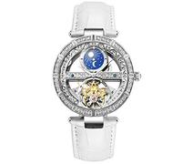 RORIOS Orologio Donna da Polso Orologio Analogico Automatico Meccanico Donna con Cinturino in Pelle Women Mechanical Watches