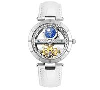 RORIOS Orologio Donna da Polso Orologio Analogico Automatico Meccanico Donna con Cinturino in Pelle Women Mechanical Watches