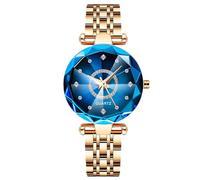 RORIOS Orologio Donna Orologio Analogico Quarzo con Cinturino in Acciaio Inox Moda Impermeabile Orologi da Polso Strass Orologio per Ragazza Donna