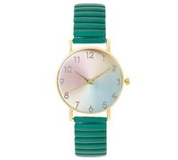 RORIOS Orologio Donna Quadrante Sfumato Bracciale Estensibile Acciaio Inossidabile Orologioes Quarzo Analogico Leggibile Uso Quotidiano & Regalo Compleanno Festa Verde
