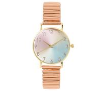 RORIOS Orologio Donna Quadrante Sfumato Bracciale Estensibile Acciaio Inossidabile Orologioes Quarzo Analogico Leggibile Uso Quotidiano & Regalo Compleanno Festa Oro rosa