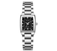 RORIOS Orologio Donna Quarzo Acciaio Inossidabile Impermeabile Orologioes Analogico Quadrato con Visualizzazione Data Watch Abito Minimalista Elegante Regalo Perfetto Donne Uso Quotidiano Nero