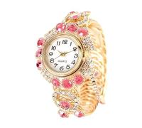 RORIOS Orologio Donne Vintage con Frange Orologioes al Quarzo Bracciale in Acciaio Inossidabile & Cristalli Unico Wristwatch Rosa