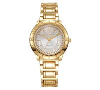 RORIOS Orologio Polso in Metallo Donna Orologioes Analogico al Quarzo Moda con Più Quadranti Colorati Watch Abito Casual Elegante per l'Uso Giornaliero Oro bianco