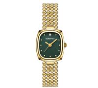 RORIOS Orologio Quadrato di Moda Donna Orologioes con Bracciale a Tono Oro e Multicolore Watches da Sera Elegante per Quotidiano & Festa Verde