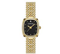 RORIOS Orologio Quadrato di Moda Donna Orologioes con Bracciale a Tono Oro e Multicolore Watches da Sera Elegante per Quotidiano & Festa Nero