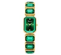 RORIOS Orologio Rettangolare da Donna dal Design di Nicchia Elegante Orologioes al Quarzo con Cinturino in Diamanti Impermeabile Adatto alle Donne Verde