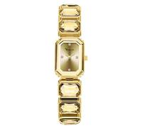 RORIOS Orologio Rettangolare da Donna dal Design di Nicchia Elegante Orologioes al Quarzo con Cinturino in Diamanti Impermeabile Adatto alle Donne Oro