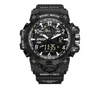 RORIOS Orologio Sportivo Coppia Orologio da Polso Elettronico Doppio Display Orologio Digitale Quarzo Orologio Multifunzione Militare per Donna Impermeabile Nero