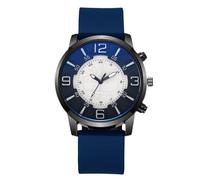 RORIOS Orologio Sportivo di Moda Uomini Quarzo Cinturino in Silicone Quadrante Rotondo Orologioes Casual per Uso Quotidiano/All'aperto Oggetto Trend Blu