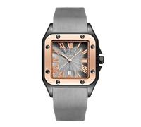 RORIOS Orologio Sportivo Unisex con Quadrante Quadrato Cinturino in Silicone Orologioes da Polso Casual Impermeabile per Outdoor Lavoro e Incontri Watch Grigio