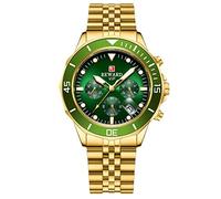 RORIOS Orologio Uomo Analogico Quarzo Orologio Cinturino in Acciaio Inossidabile Calendario Cronografo Business Orologio per Uomo