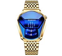 RORIOS Orologio Uomo Analogico Quarzo Orologio con Acciaio Inossidabile Strap Elegante Orologio da Polso Orologio sportivo uomo