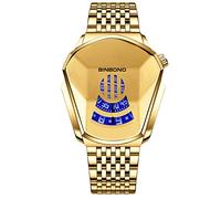 RORIOS Orologio Uomo Analogico Quarzo Orologio con Acciaio Inossidabile Strap Elegante Orologio da Polso Orologio sportivo uomo