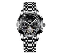 RORIOS Orologio Uomo Automatico Meccanico Orologio con Cinturino in Acciaio inossidabile Luminoso Moda Orologio Tourbillon Impermeabile Orologio da Polso