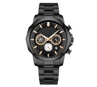 RORIOS Orologio Uomo Cronografo Analogico Quarzo Orologio Cinturino in Acciaio Inossidabile Orologio da Polso Moda Sportivo Orologio per Uomo