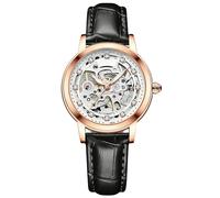 RORIOS Orologio Uomo Impermeabile Automatico Meccanico Orologio Cinturino in Pelle Tourbillon Orologio da Donna Moda Orologio per Donna