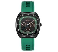 RORIOS Orologio Uomo Sportivo di Moda a Quarzo Cinturino in Silicone Multicolore & Quadro Quadrato Orologioes Casual Giornaliero per Uomini con Diverse Opzioni di Colore Verde