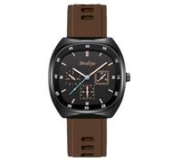 RORIOS Orologio Uomo Sportivo di Moda a Quarzo Cinturino in Silicone Multicolore & Quadro Quadrato Orologioes Casual Giornaliero per Uomini con Diverse Opzioni di Colore Marrone