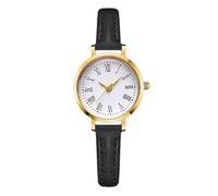 RORIOS Orologio Vintage Numeri Romani Donna Delicata Orologioes da Polso con Bracciale in Pelle Elegante Watches al Quarzo per l'uso Quotidiano Nero