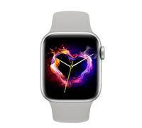 RORIOS Smart Watch per Uomo Donna Orologio Sportivo Intelligente Orologio da Polso Silicone Fitness Chiamate Bluetooth Monitoraggio Rettangolare Smartwatch Grigio