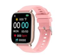 RORIOS Smart Watch Uomo Donna Orologio 1,77" Chiamata Bluetooth Avvisi SMS in Arrivo con Effettua Risposta Chiamate Contapassi Fitness Tracker GPS Rosa