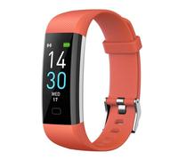 RORIOS Sportivo Smart Band per Uomo Donna Activity Tracker Braccialetto IP68 Impermeabile 16 Modalità Sport Fitness Orologio da Polso Intelligente Arancia